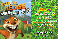 Over the Hedge - Hammy Goes Nuts! Title Screen